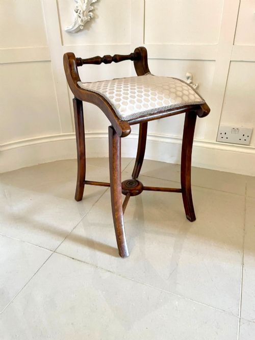 Unusual Antique Victorian Music Chair