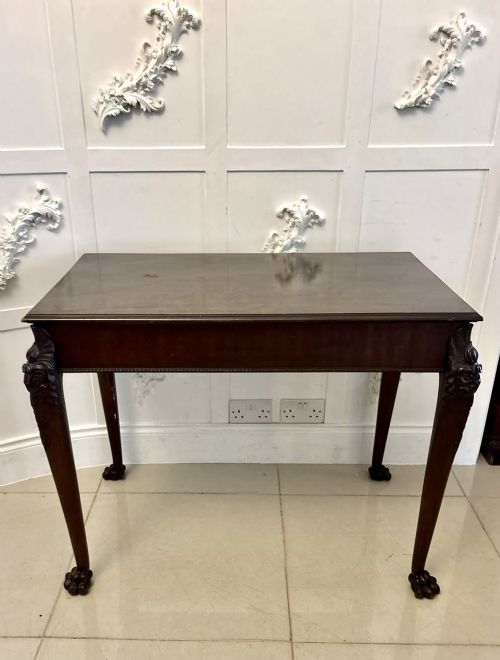 Antique George III Carved Mahogany Centre or Side Table