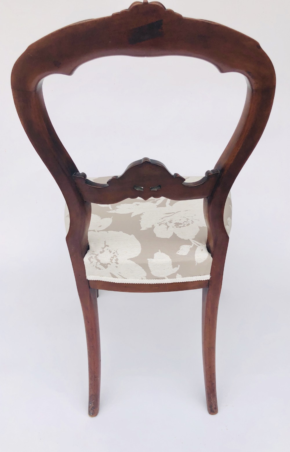 Quality Set of 4 Victorian Walnut Cabriole Legged Dining Chairs View II