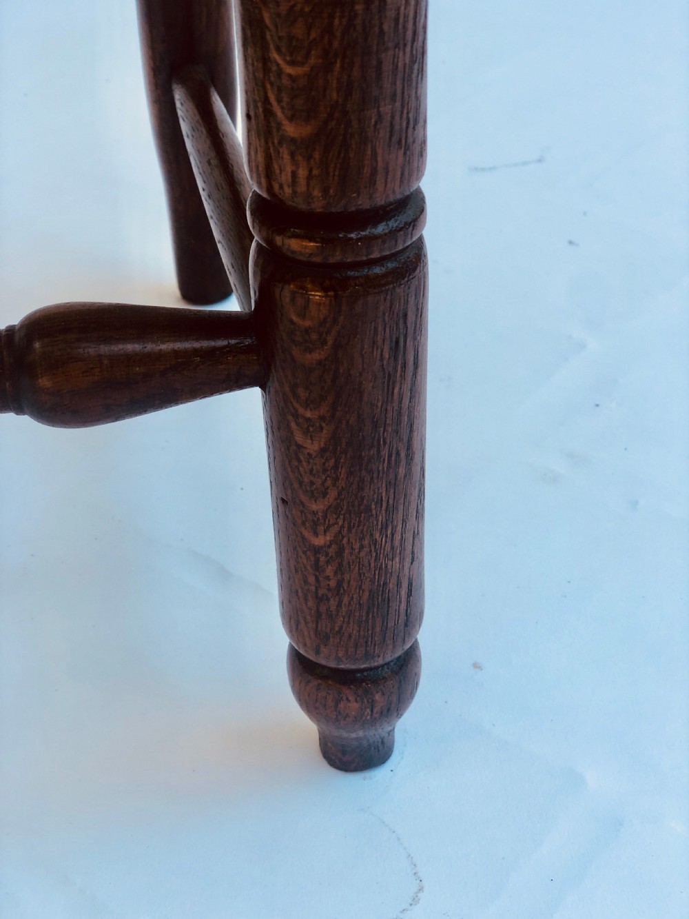 Quality Set of 6 French Ladder Back Oak Dining Chairs View XI