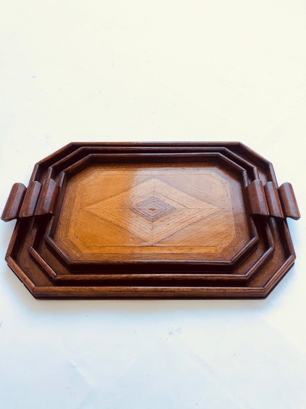 Unusual Set of 3 Art Deco Trays View IX