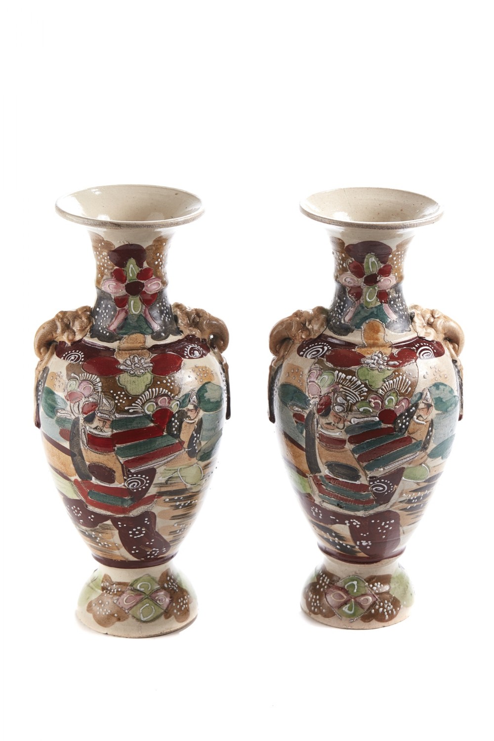 Pair of Antique Satsuma Vases 