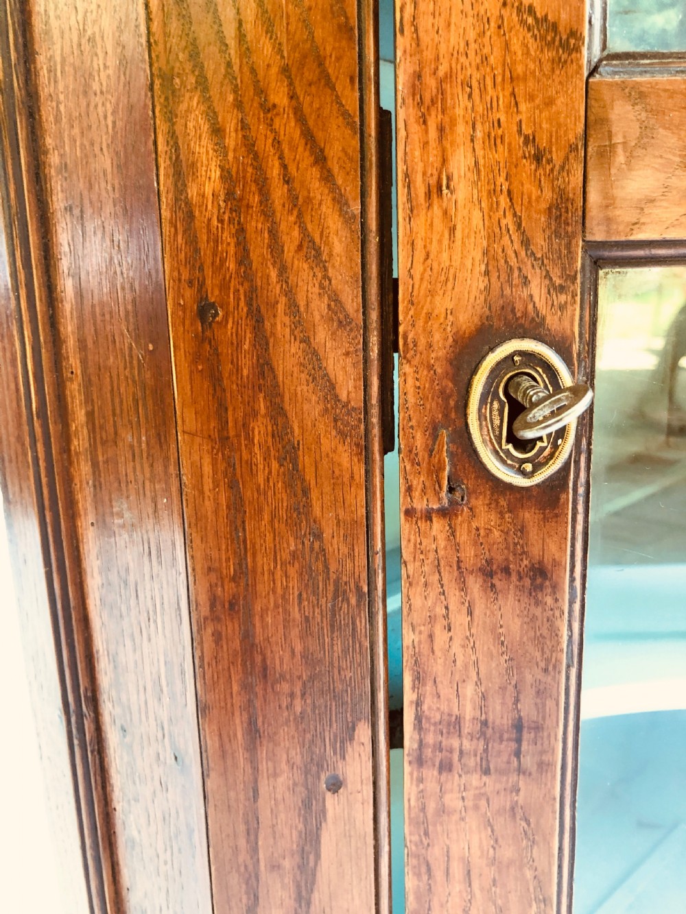  Antique Elm Corner Cabinet c.1780 View III
