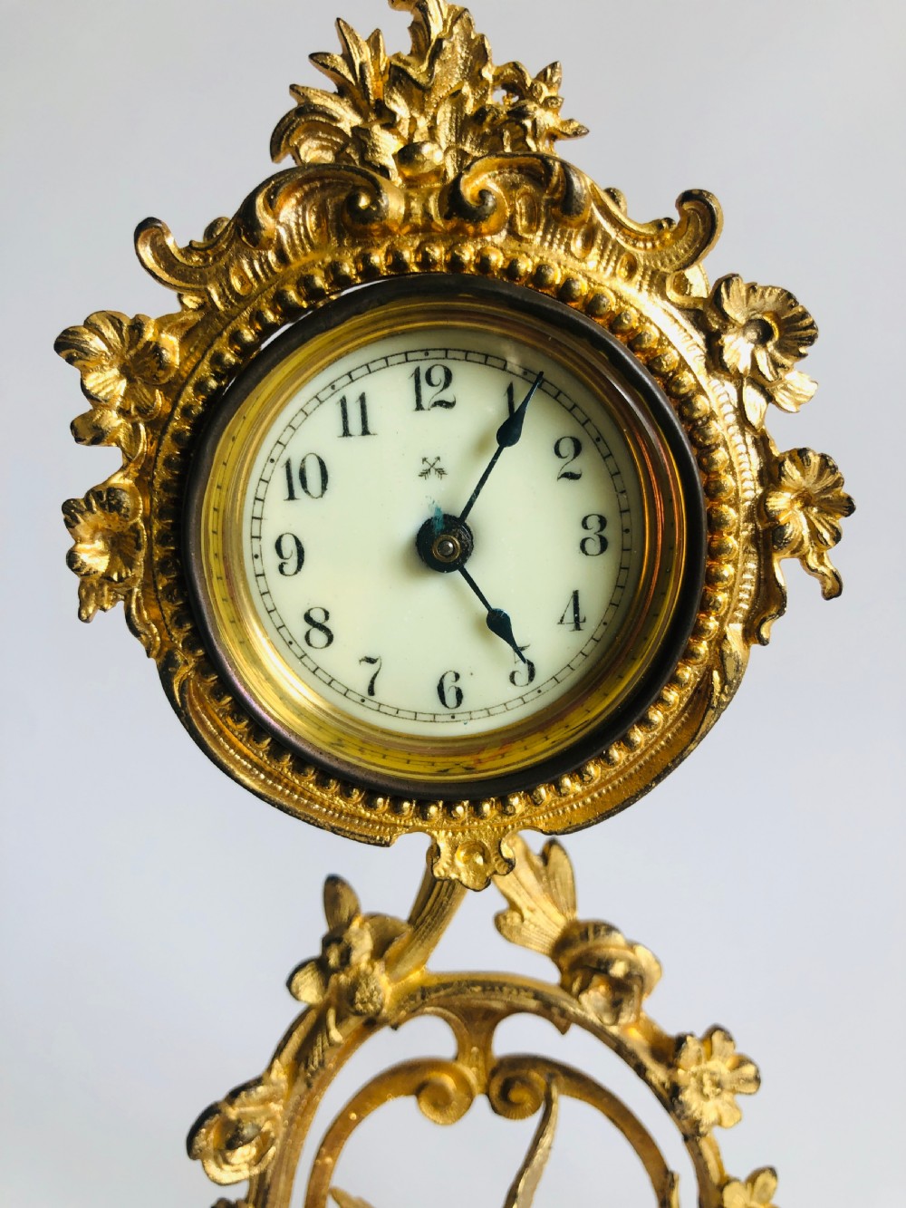 Fine Victorian Ornate Gilded Clock View II