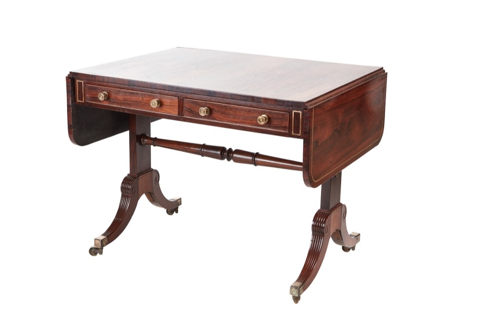 Magnificent Edwardian Mahogany Sofa Table