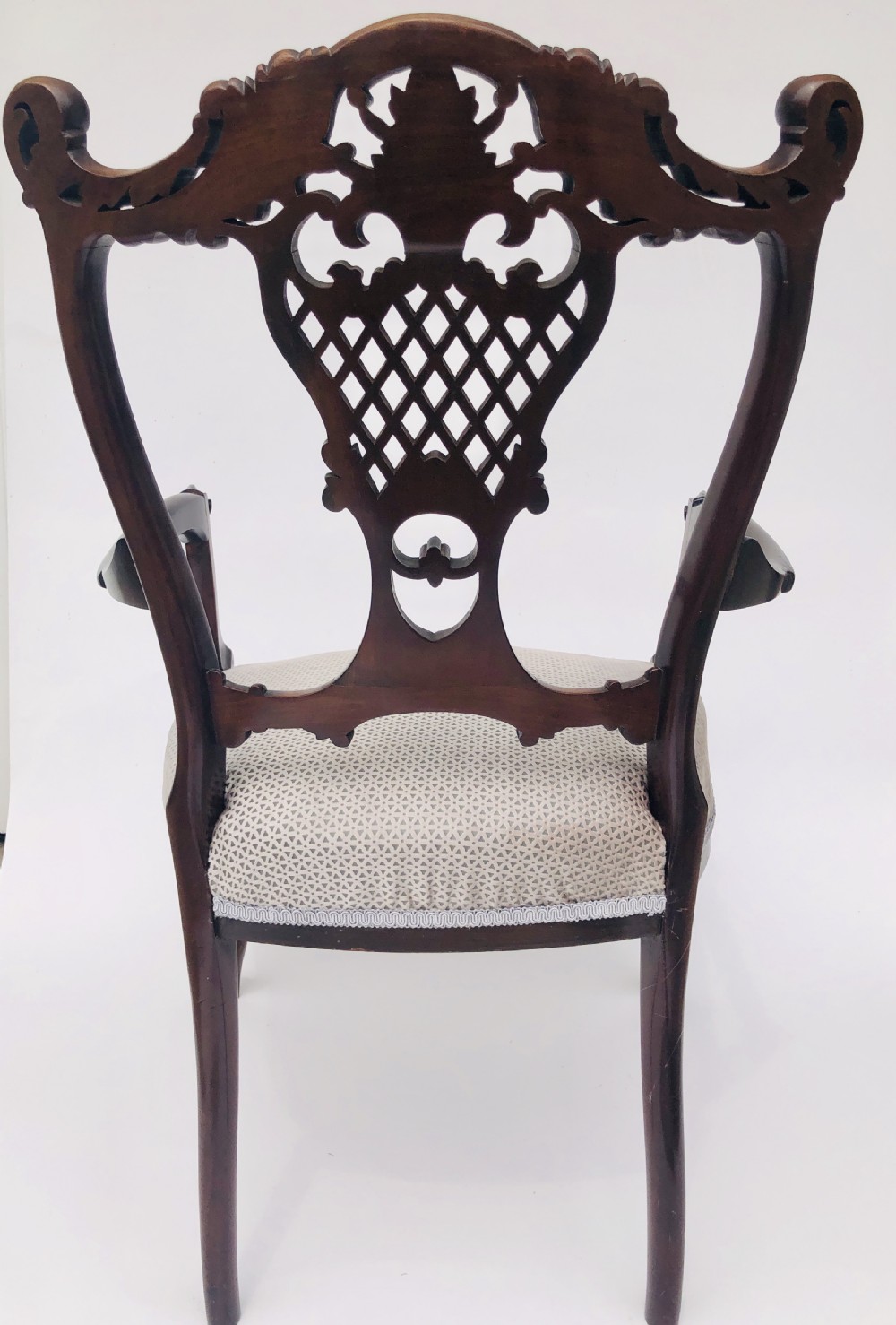 Fine Quality Victorian Carved Armchair  View II