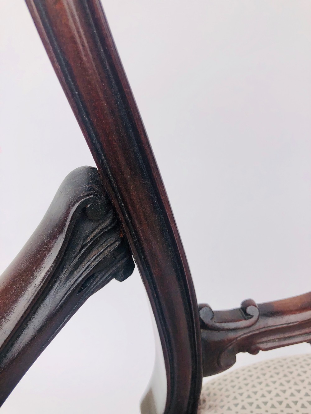 Fine Quality Victorian Carved Armchair  View III