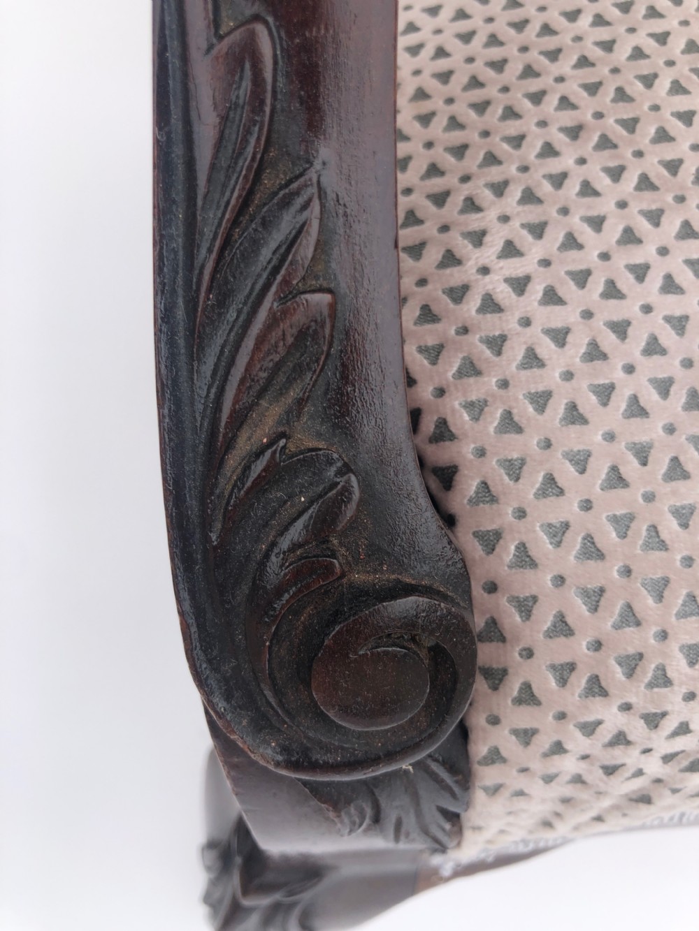 Fine Quality Victorian Carved Armchair  View V