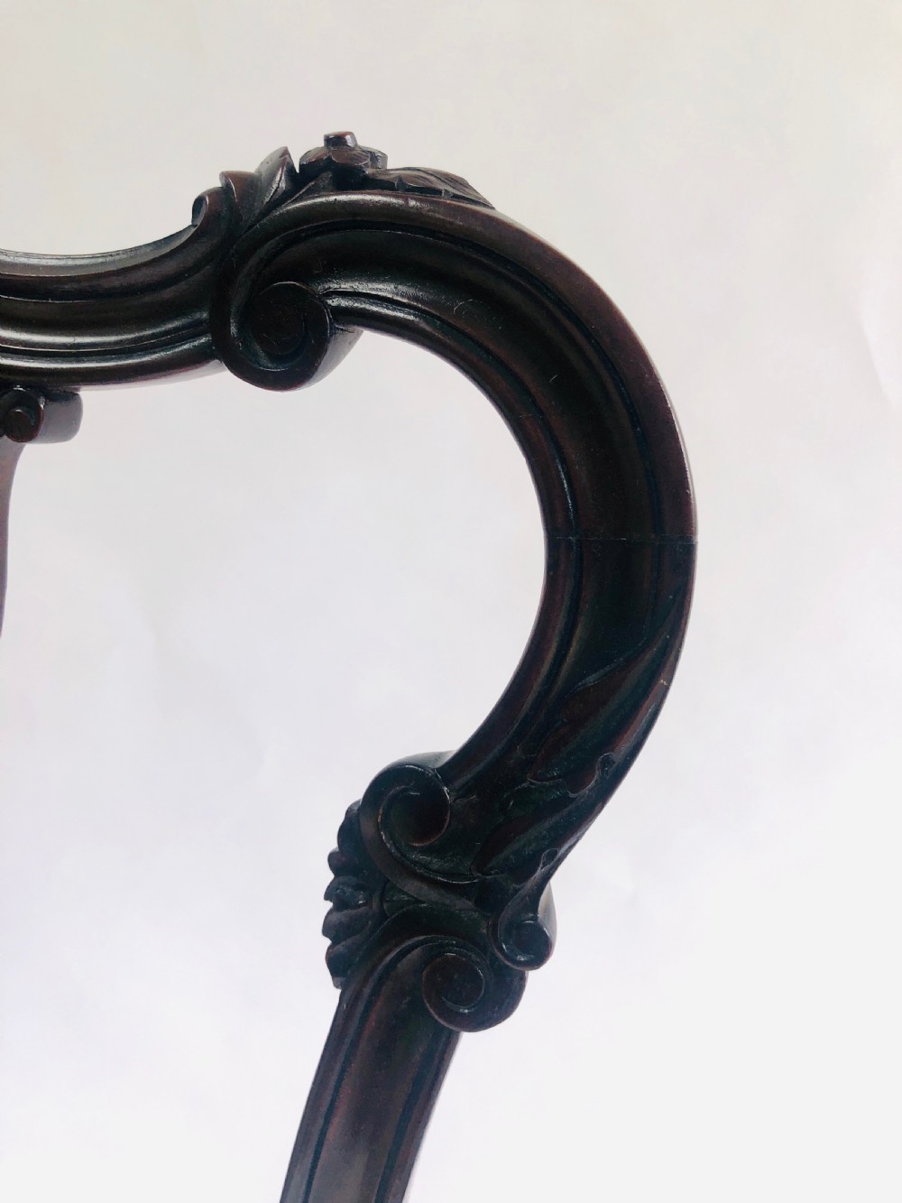 Quality Victorian Mahogany Carved Elbow Chair View VI