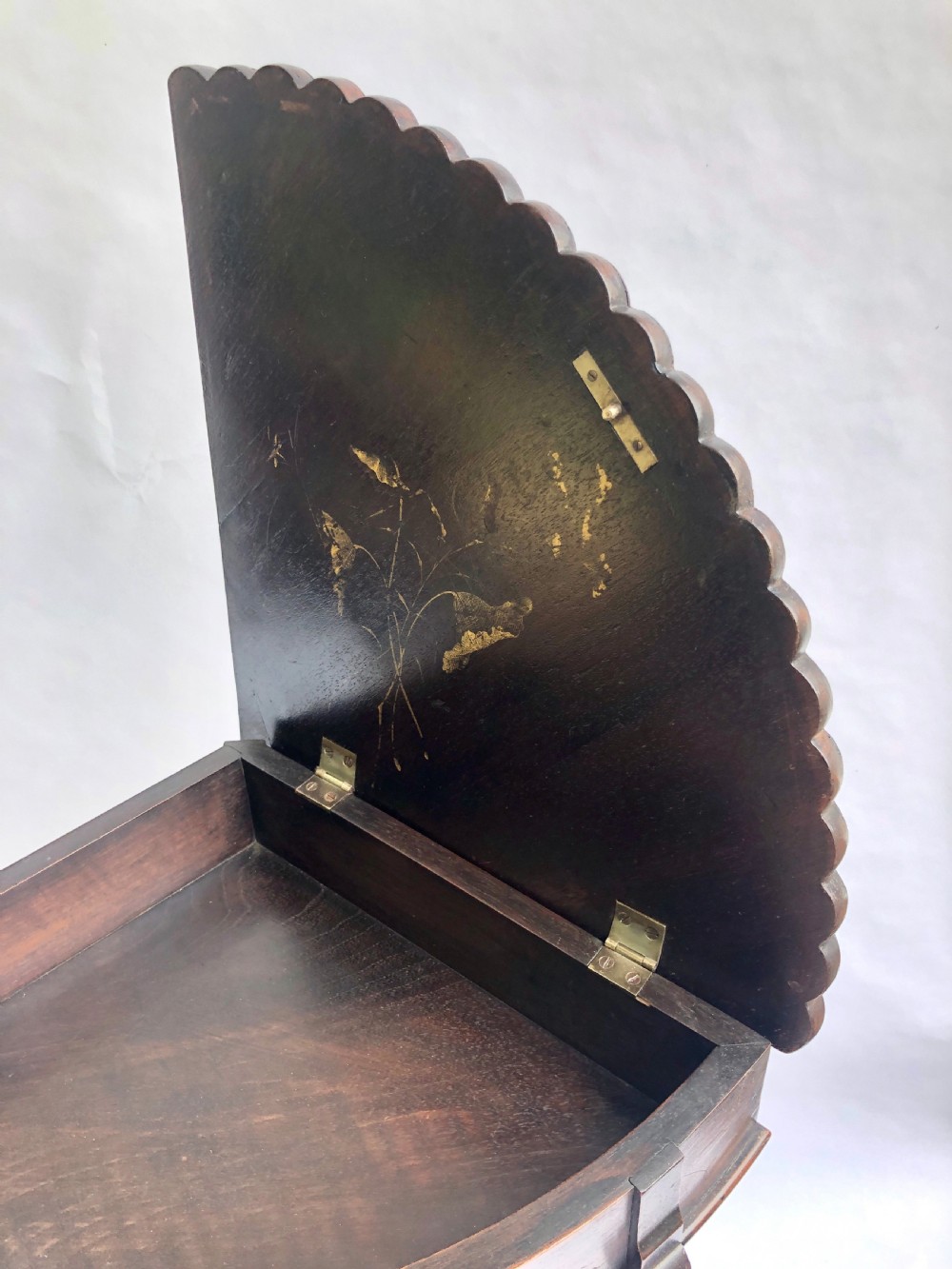Unusual Meiji Period Hardwood Corner Table View IX