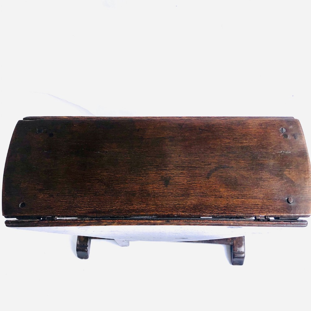  Rare Small Antique Oak Gate Leg Table View II