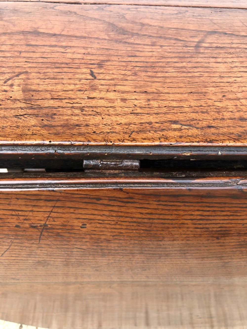 Outstanding Large Antique 17th Century Oak Gate Leg Dining Table View III