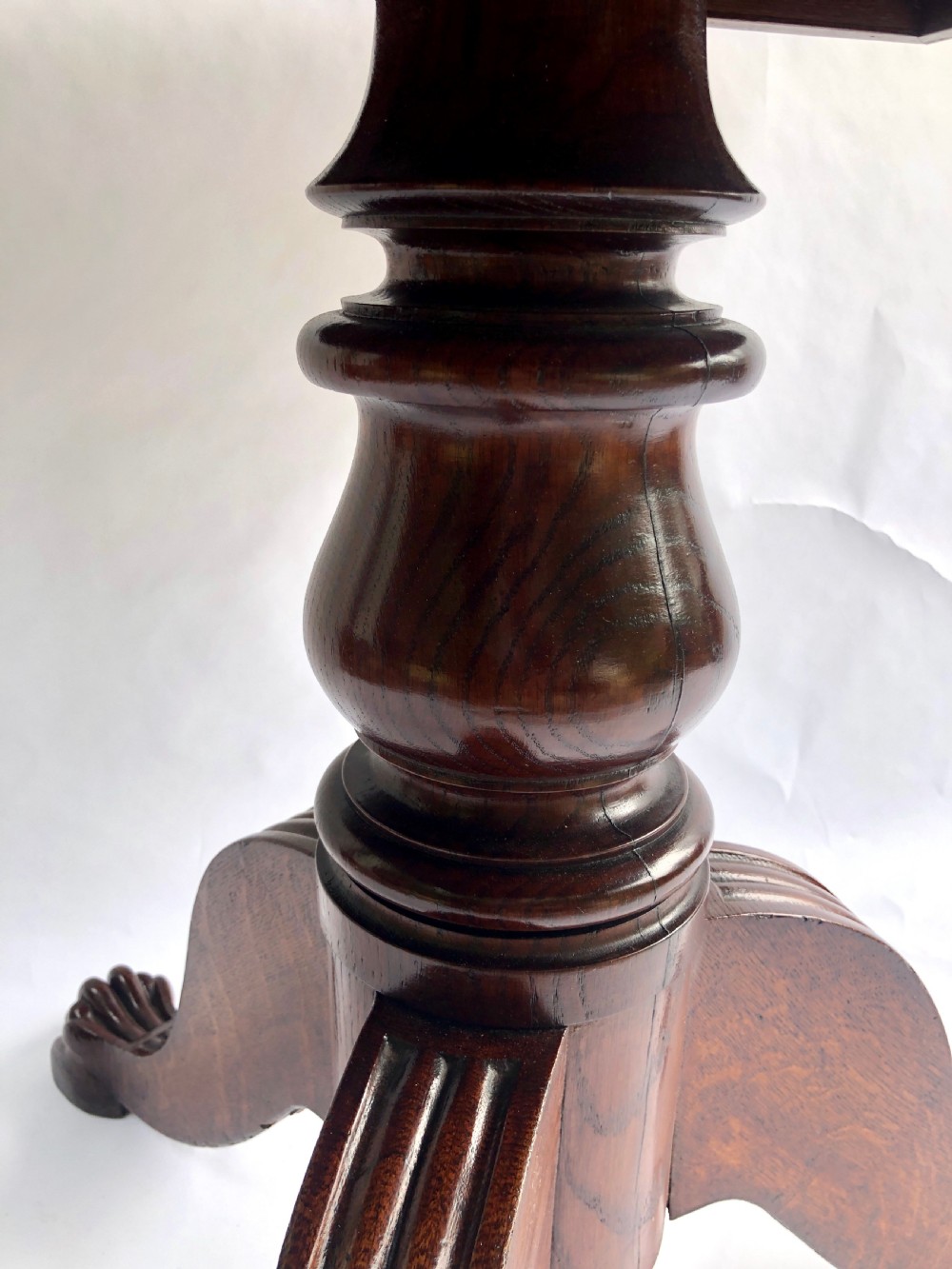 Quality Antique Regency Oak Centre Table View VII