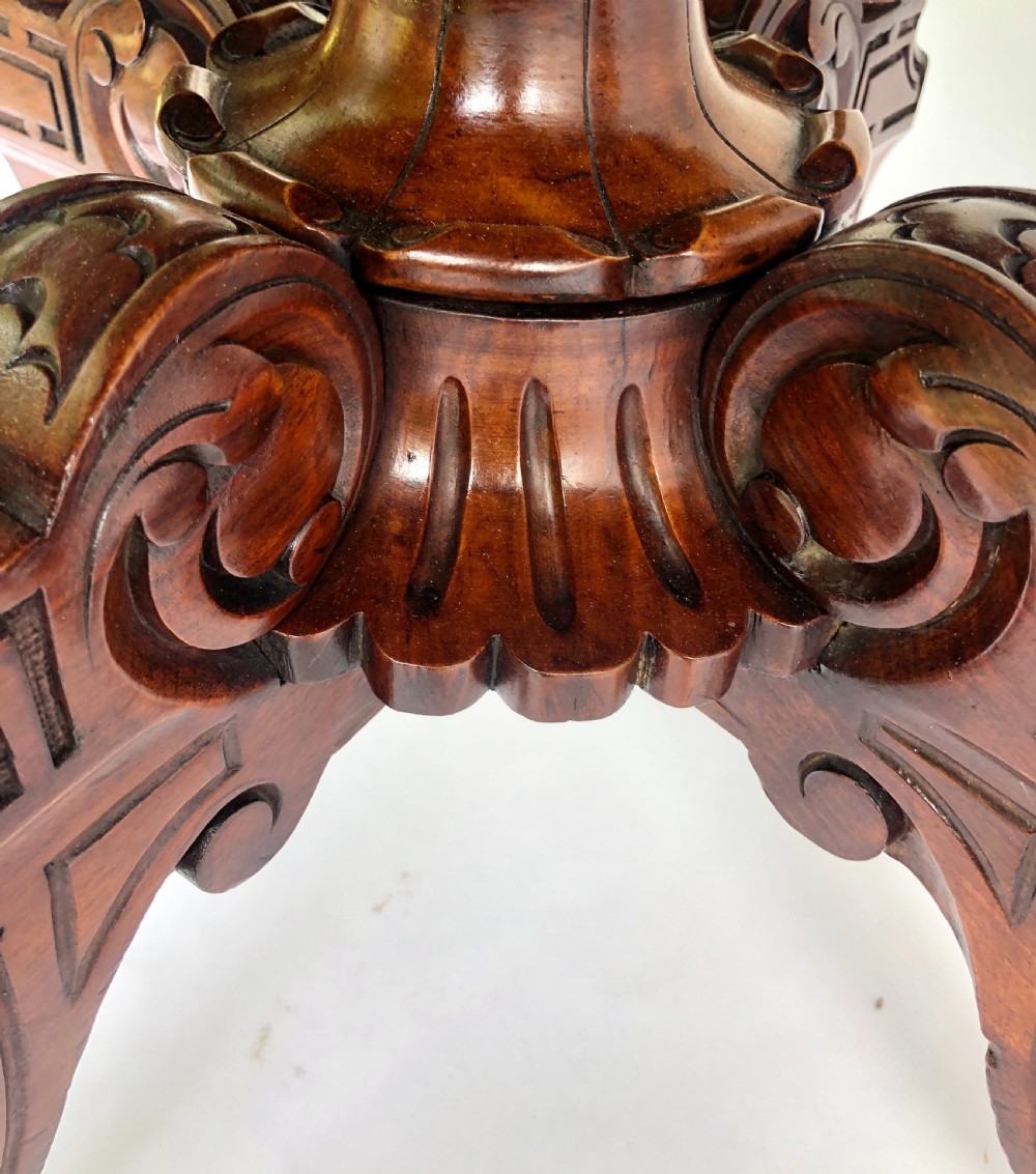 Fine Quality Antique Burr Walnut Oval Centre Table View XII