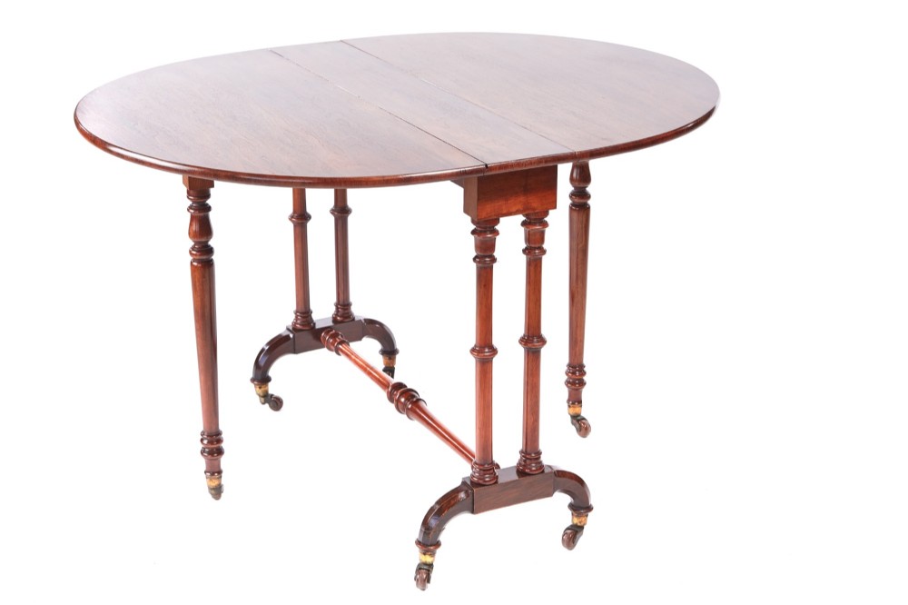 Antique Victorian Walnut Sutherland Table