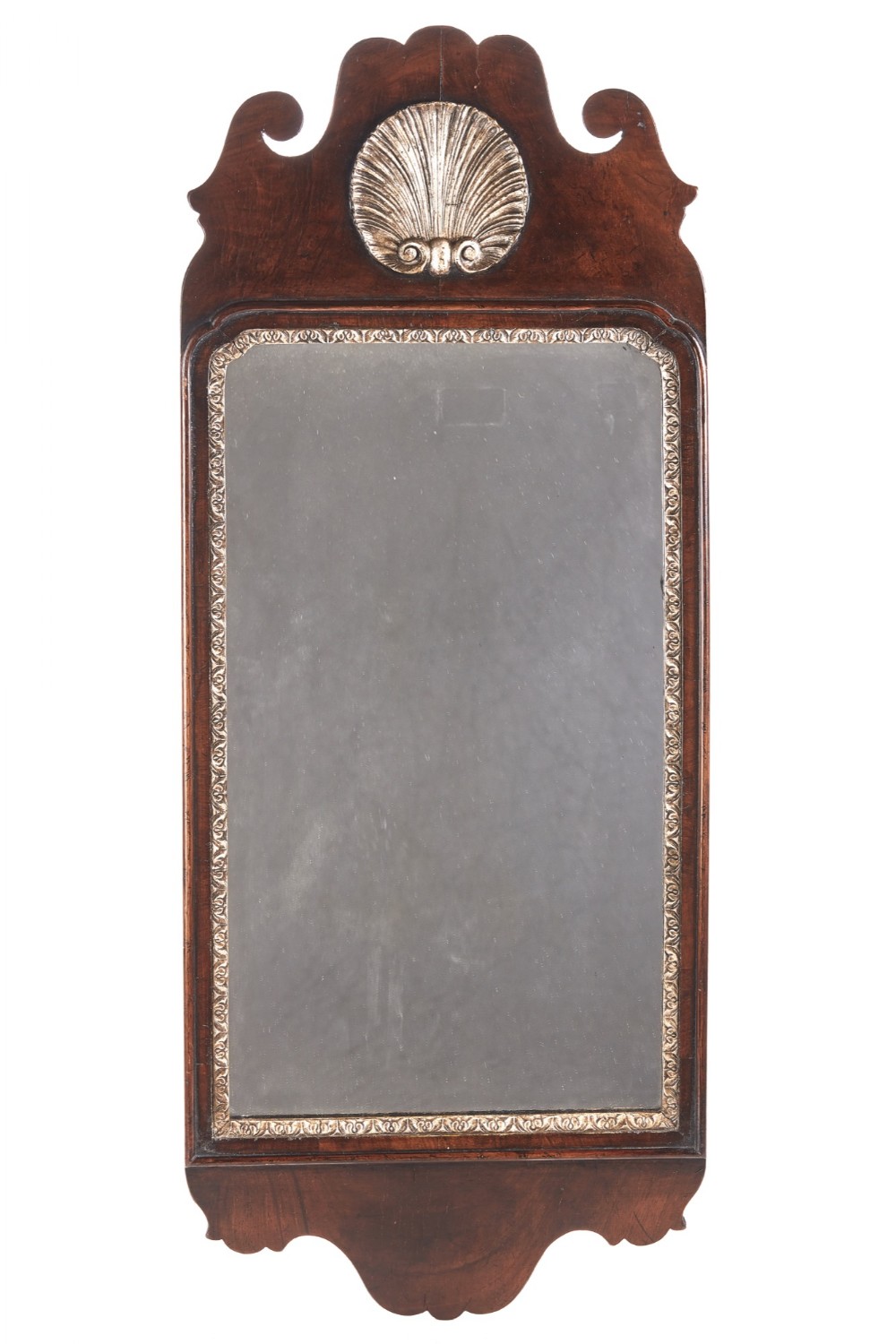 Splendid Walnut Fretwork Wall Mirror, circa 1900