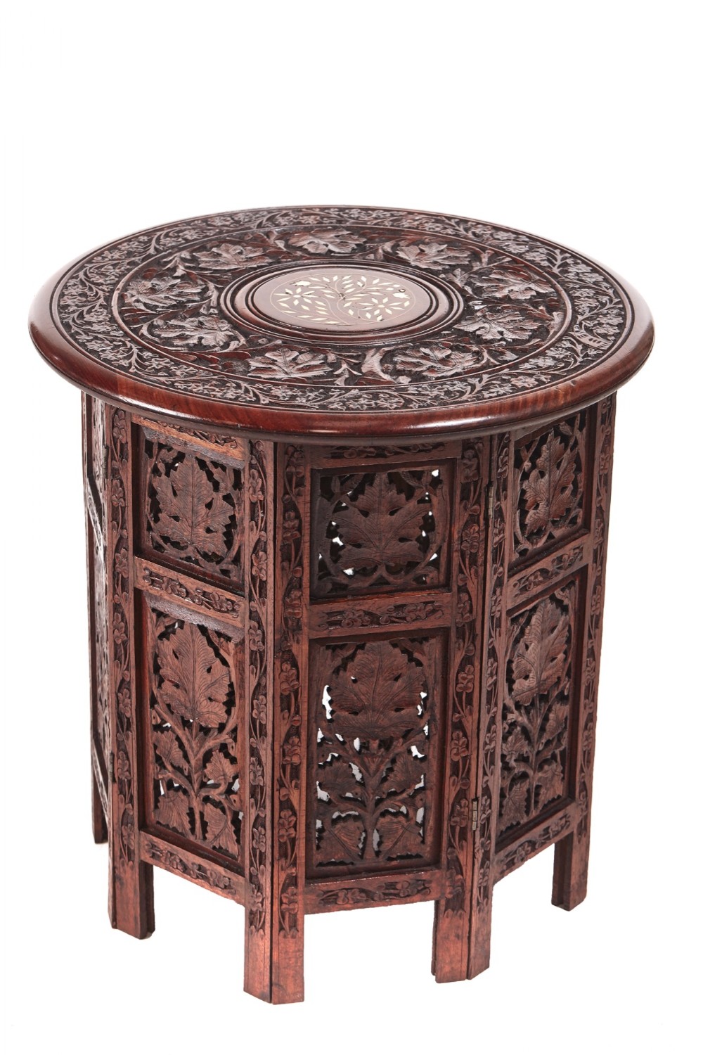 Quality Antique Carved Round Centre Table c.1900