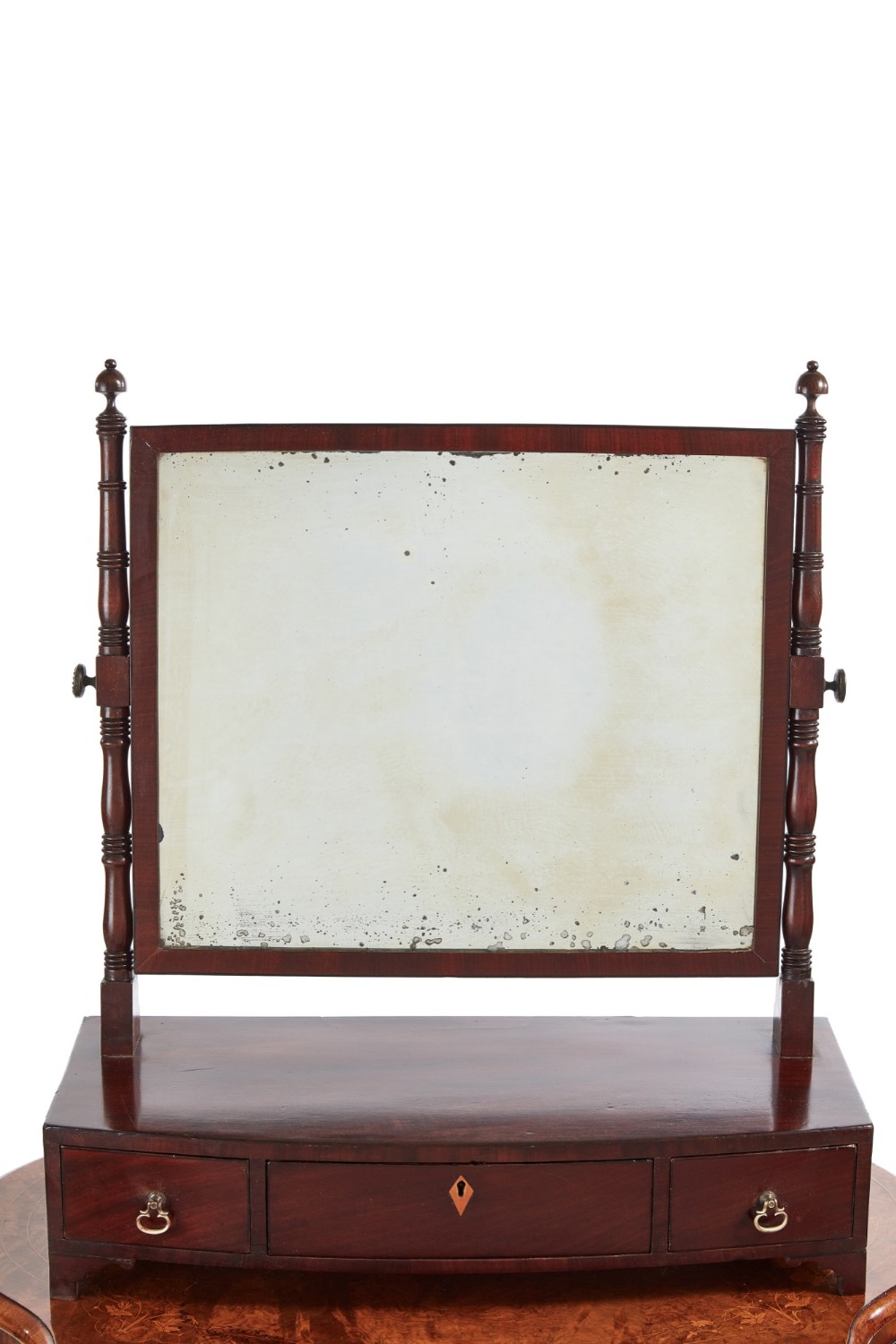 Antique Georgian Mahogany Ladies Dressing Table Mirror
