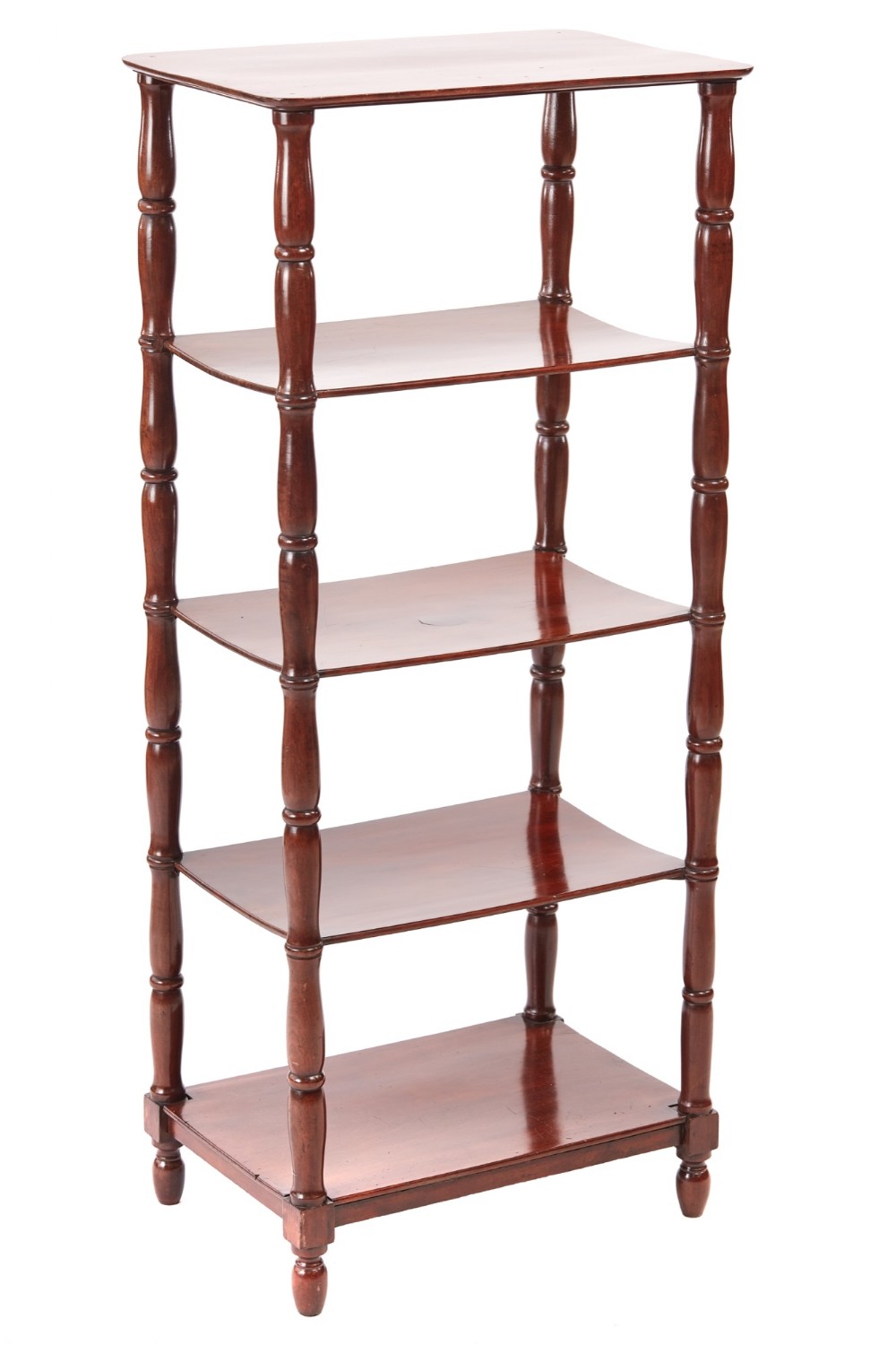 William IV Mahogany Freestanding Five Tier Whatnot