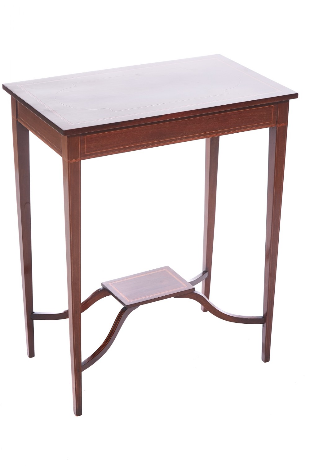  Edwardian Inlaid Mahogany Lamp Table