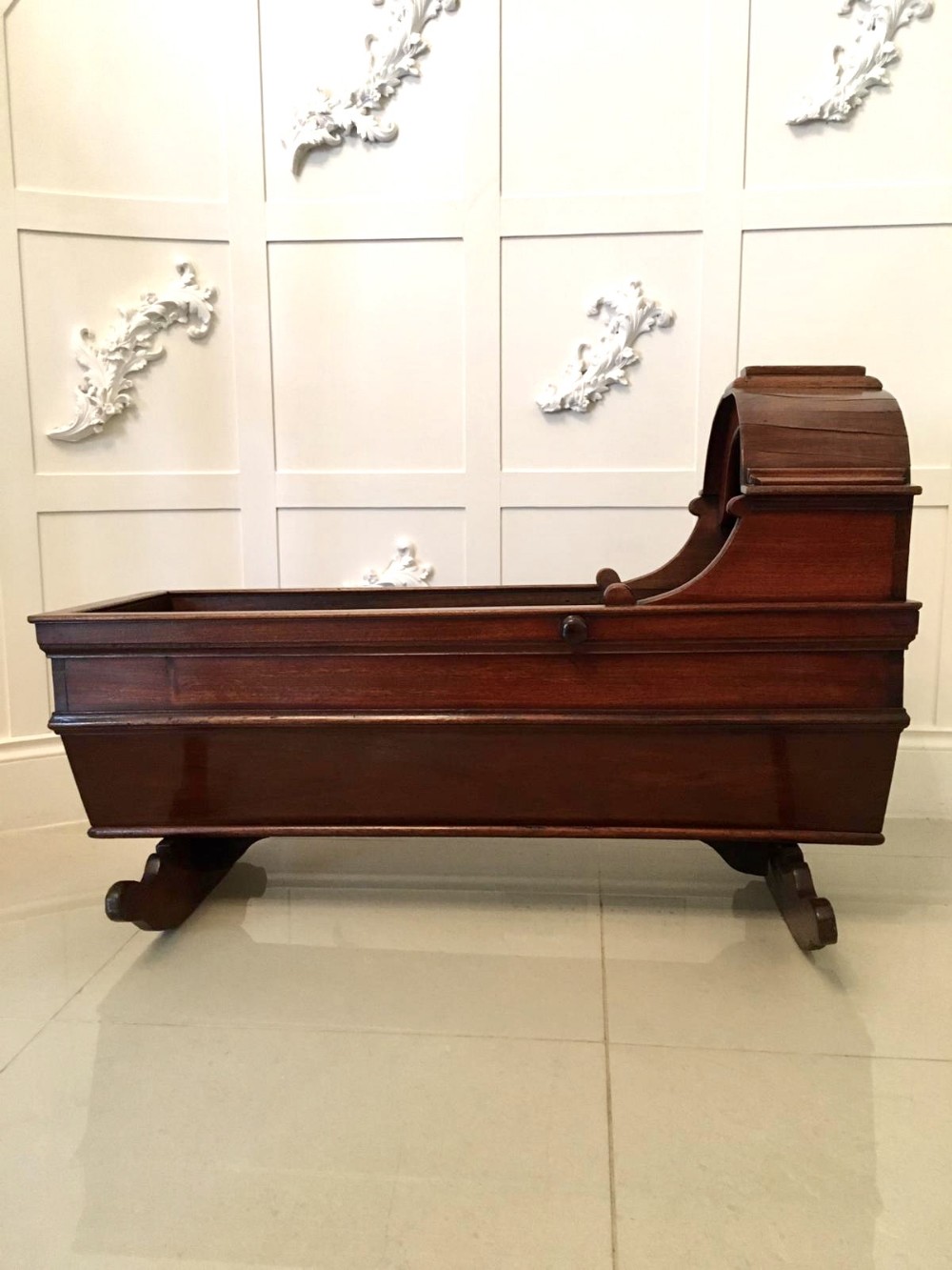 Antique 19th Century Mahogany Cradle