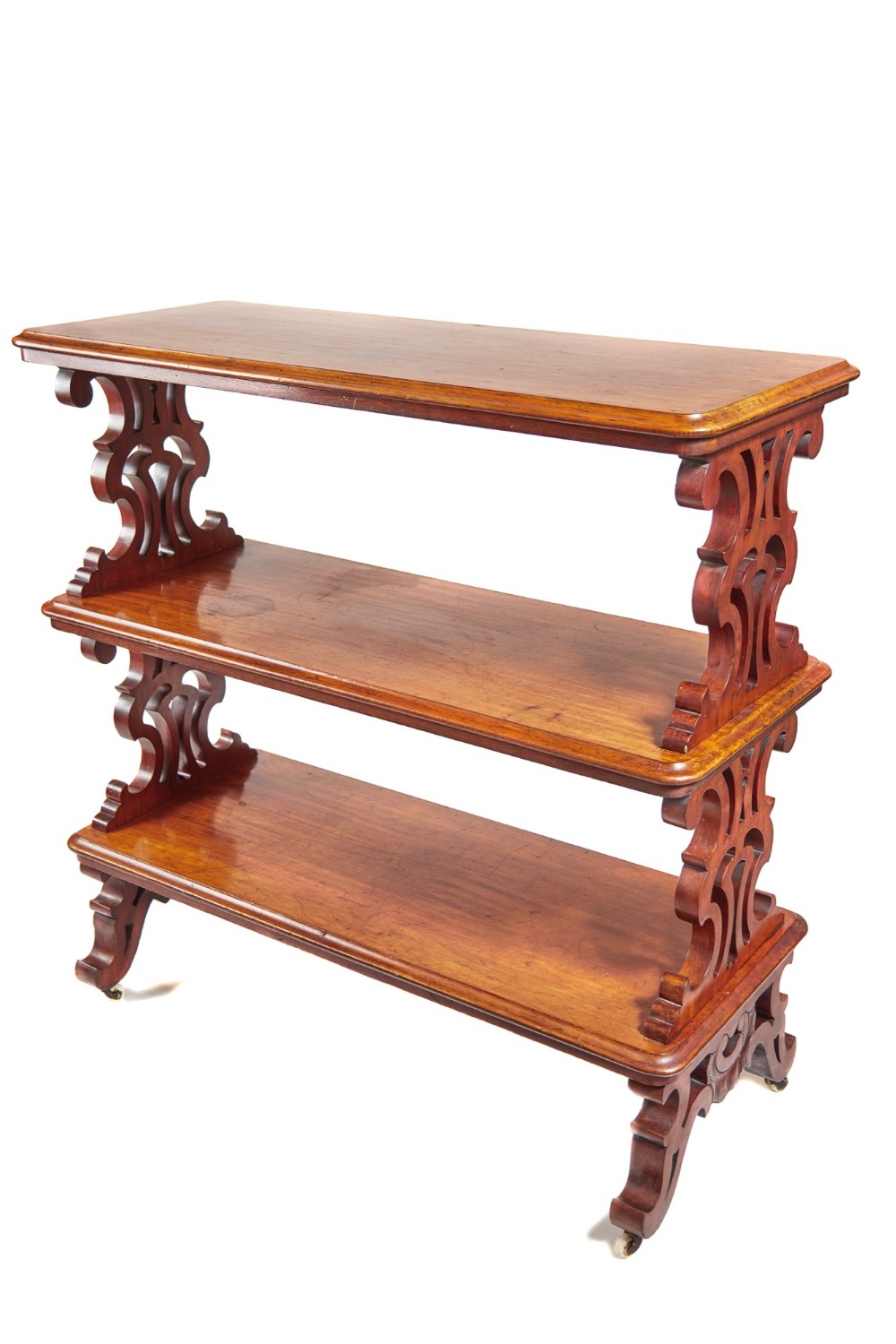 Antique Victorian Mahogany Three-Tier Server/Whatnot