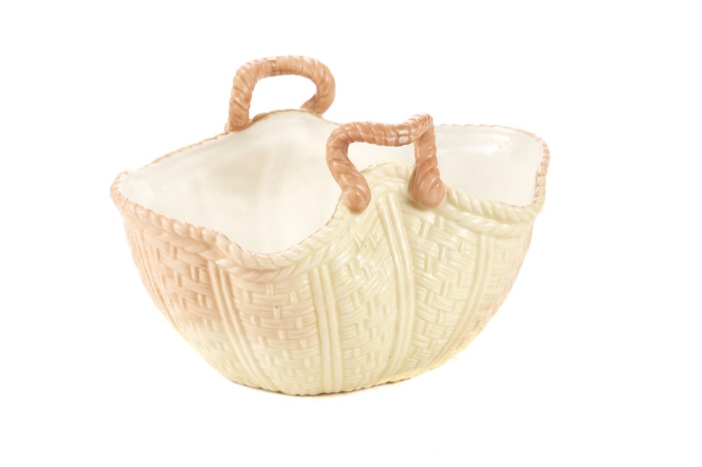 Antique Locke & Co Blush Ivory Basket