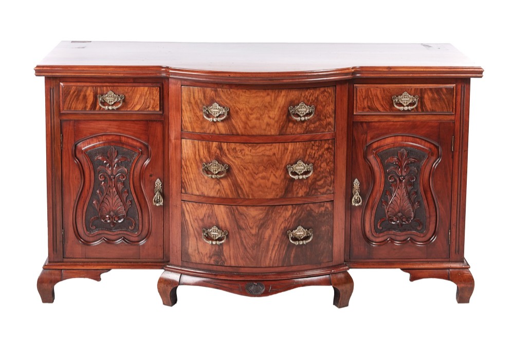 Fantastic Quality Antique Victorian Carved Walnut Sideboard