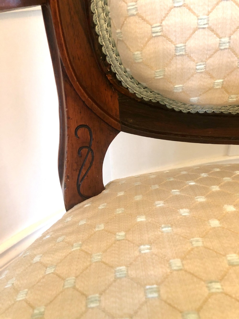 Fine Victorian Carved Hardwood Library Chair View VI