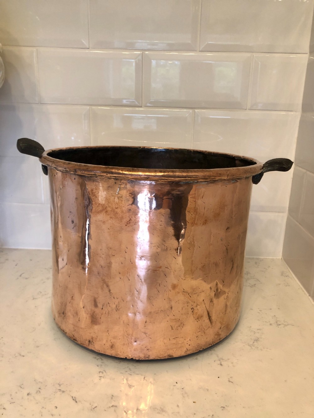 George III Large Antique Copper Pot
