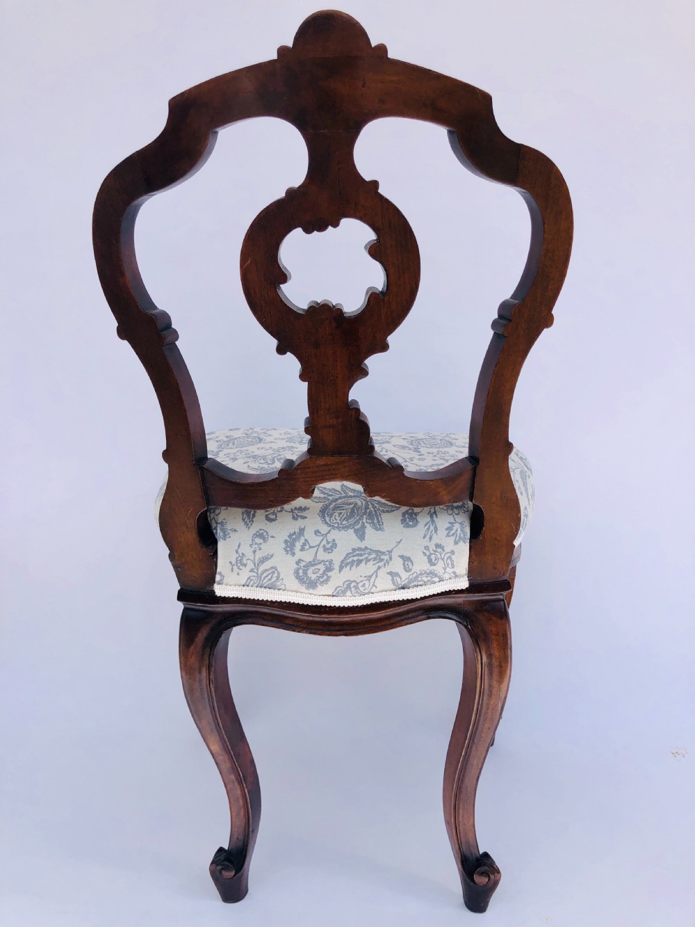 Fine Quality Antique Carved Walnut Desk Chair View II