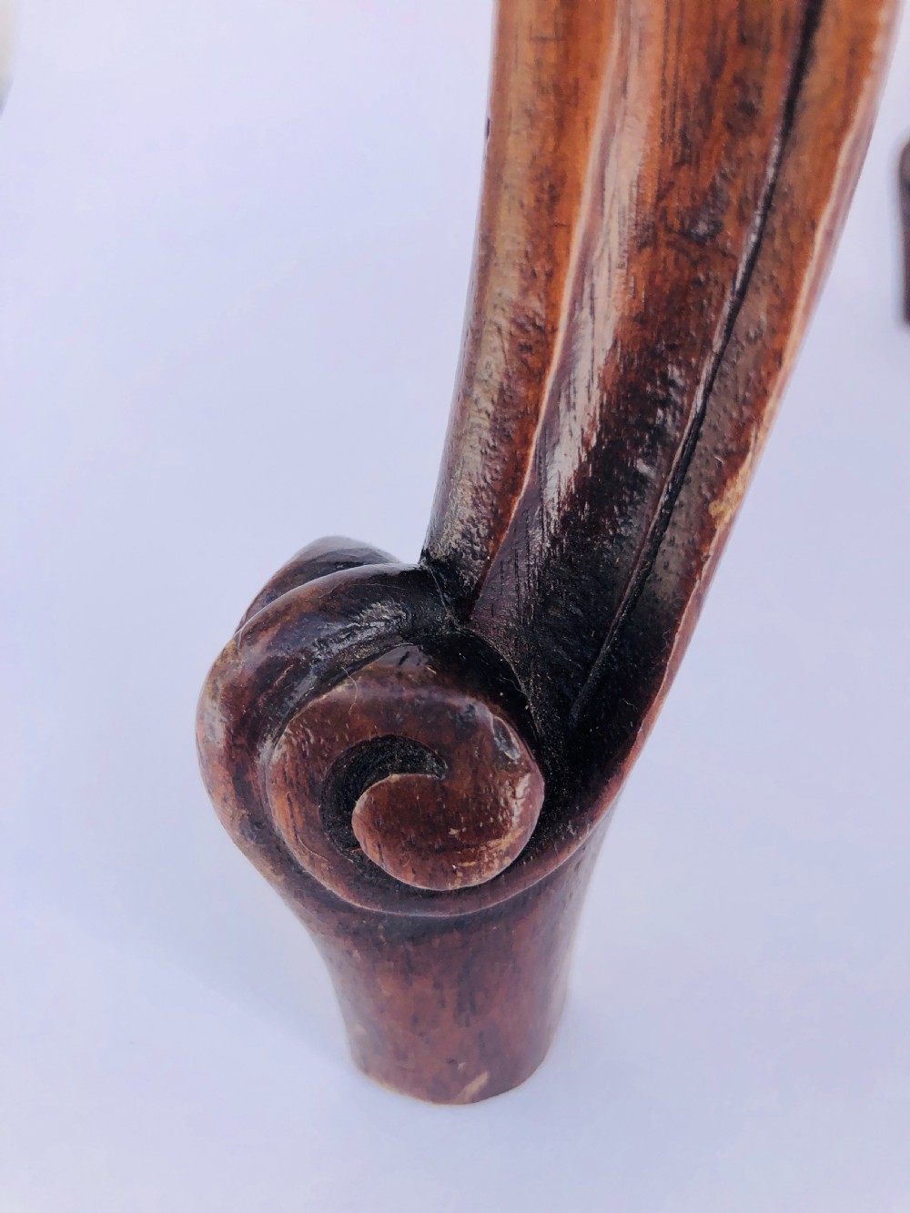 Fine Quality Antique Carved Walnut Desk Chair View V