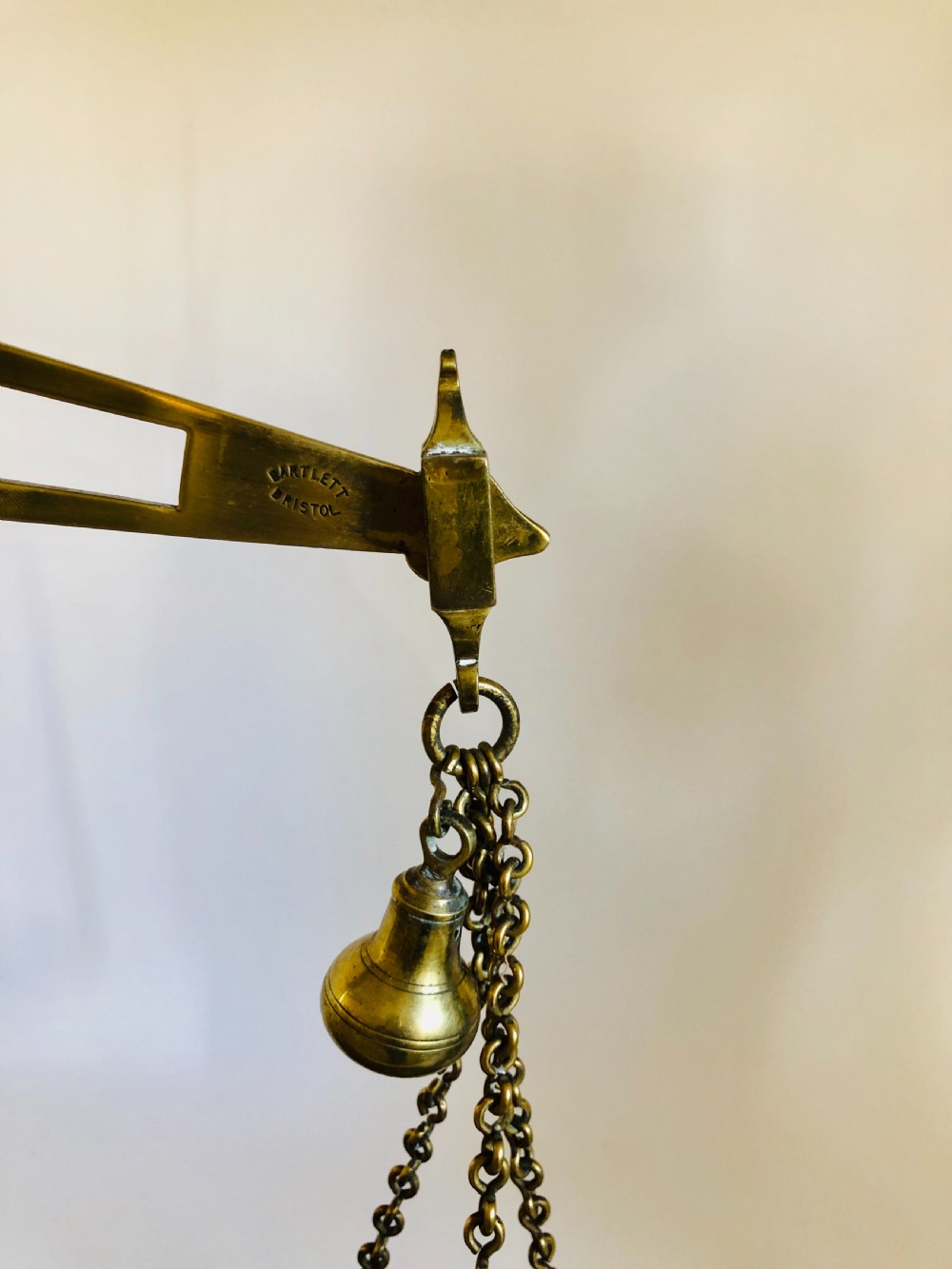 Pair of Antique Brass Scales View V