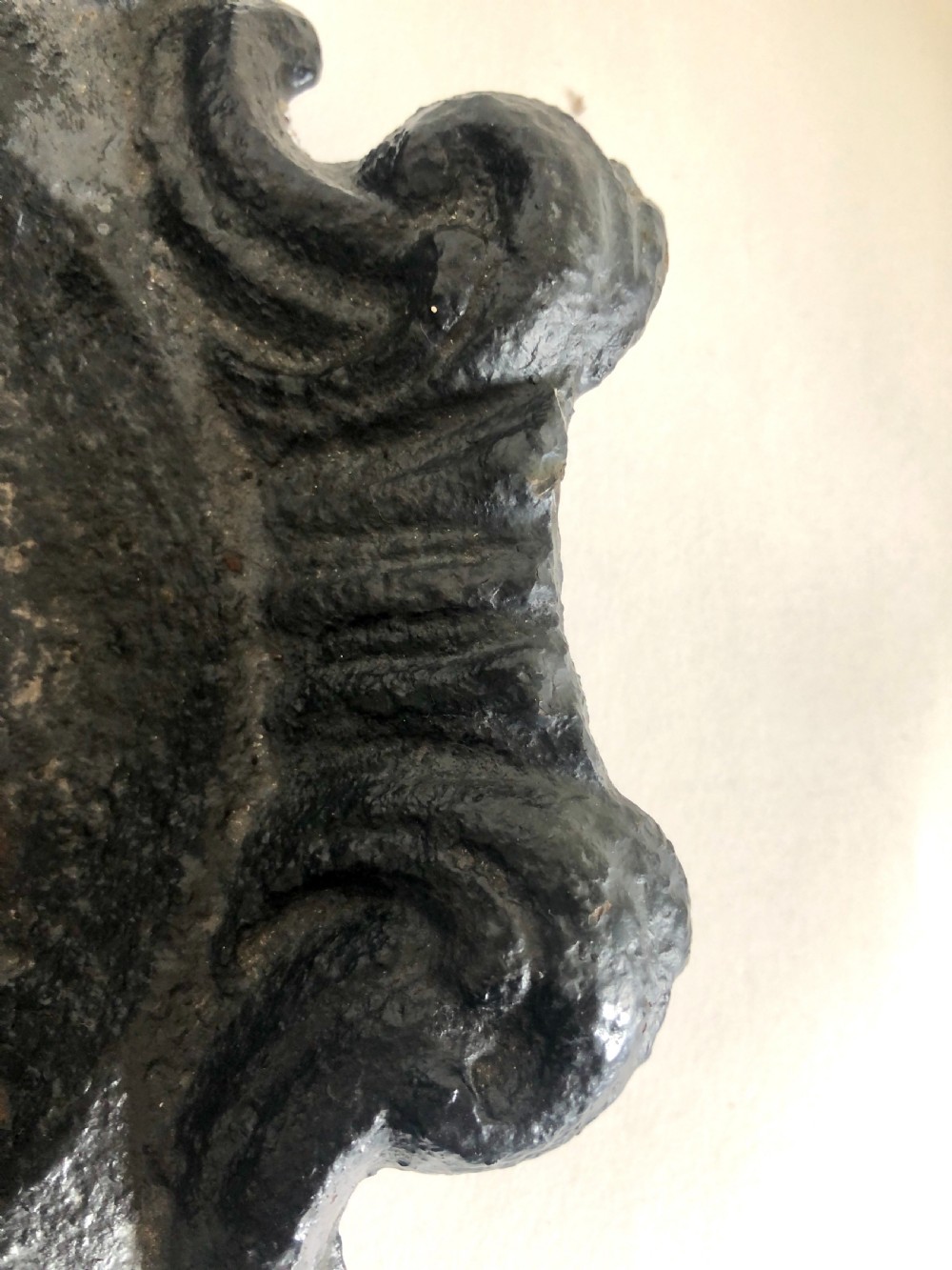 Unusual Antique Victorian Ornate Cast Iron Foot Scraper View IV