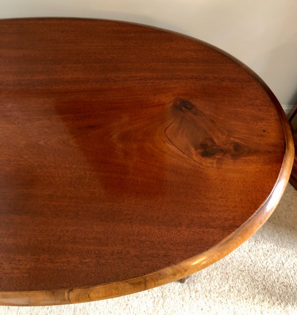 Antique 19th Century Victorian Oval Walnut Centre Table View VI