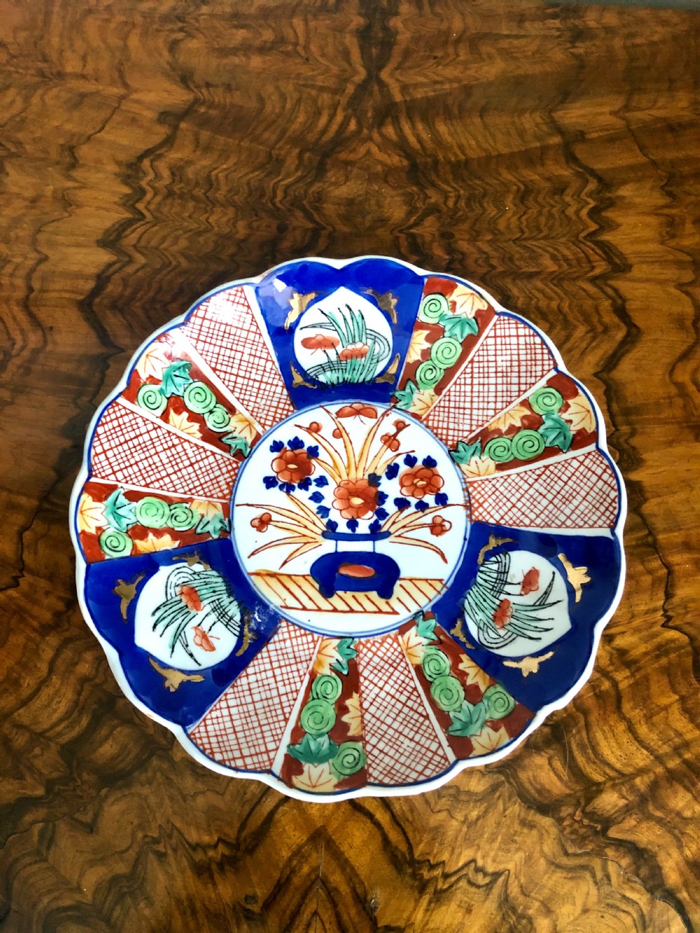 Set of Three Imari Japanese Plates View III