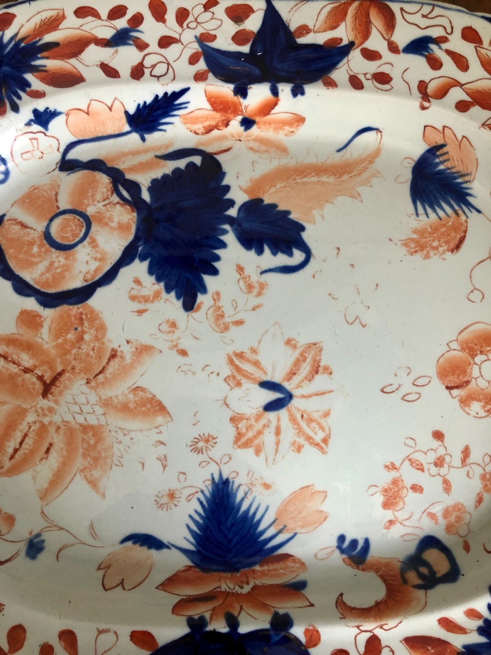 Large Mason’s Ironstone Antique Meat Plate/Platter  View V