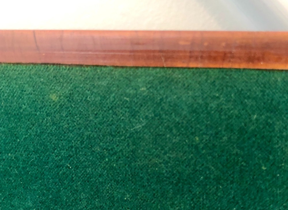 George III 18th Century Mahogany, Satinwood & Tulipwood Banded Fold Over Card Table View IX