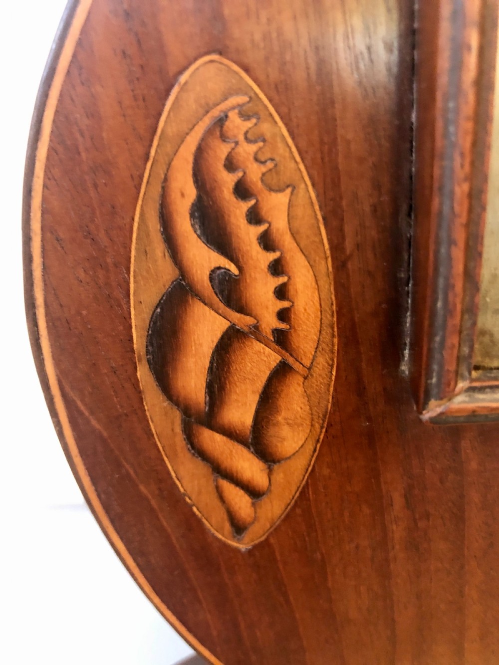 George III  Inlaid Mahogany Wheel Barometer View IV