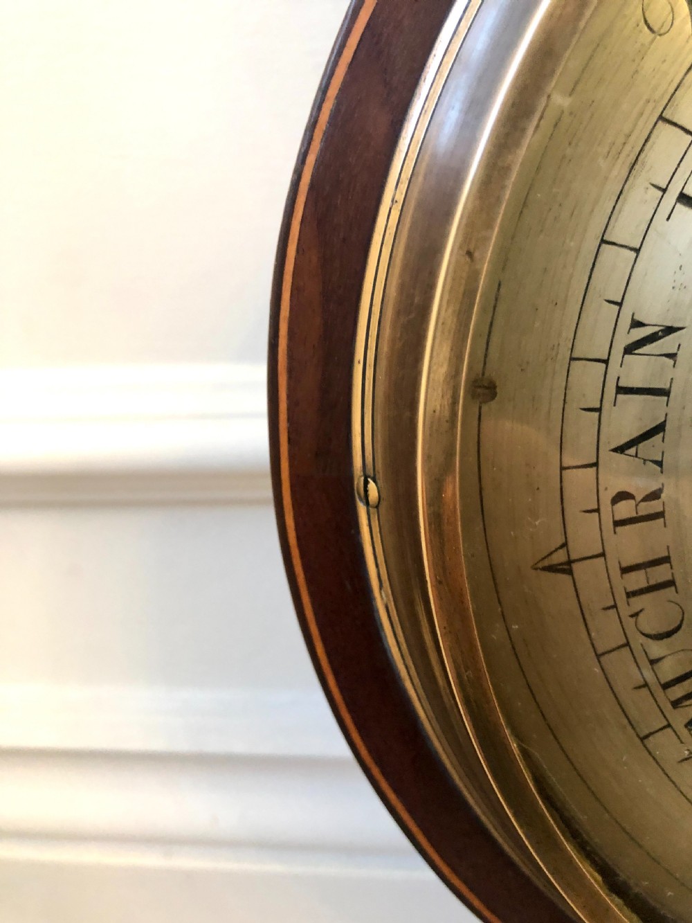 George III  Inlaid Mahogany Wheel Barometer View VII