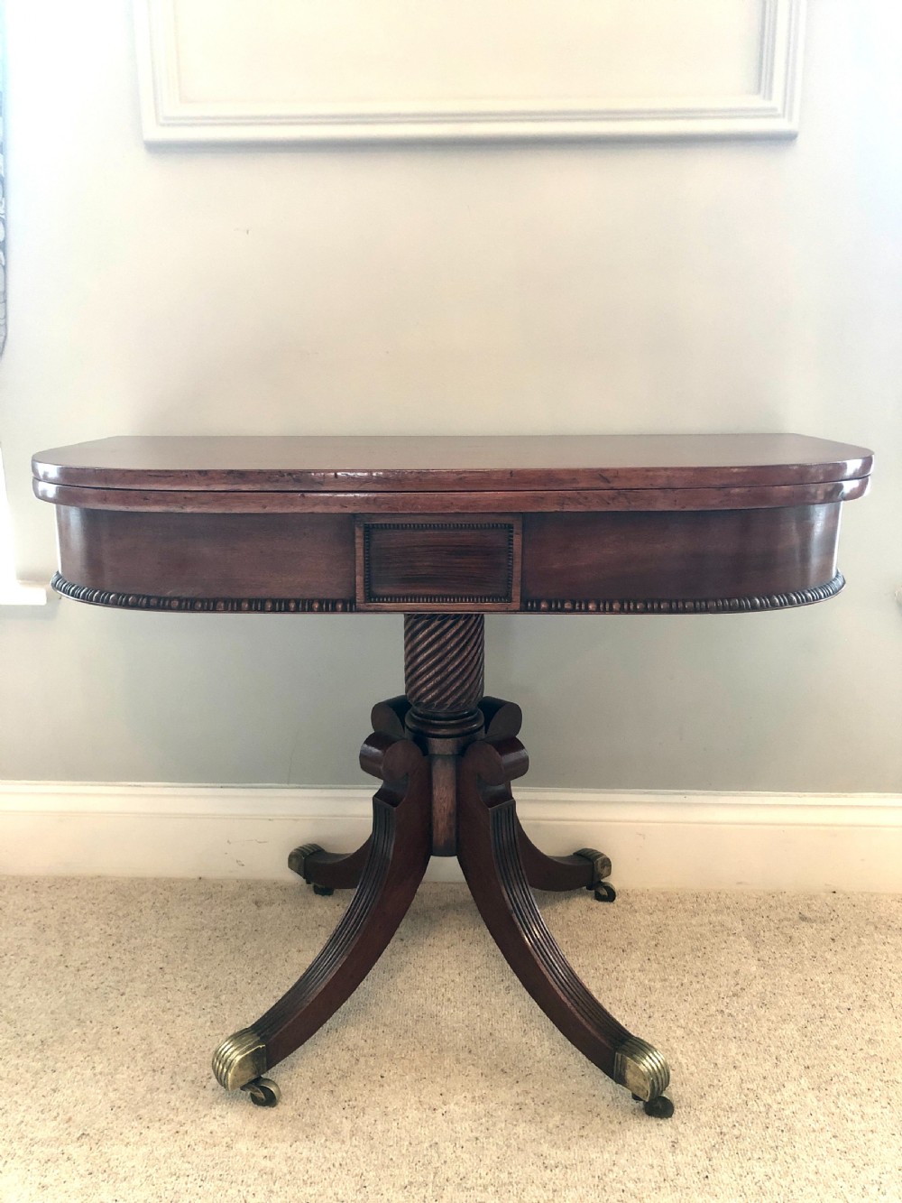 Fine Antique Regency Mahogany Tea Table