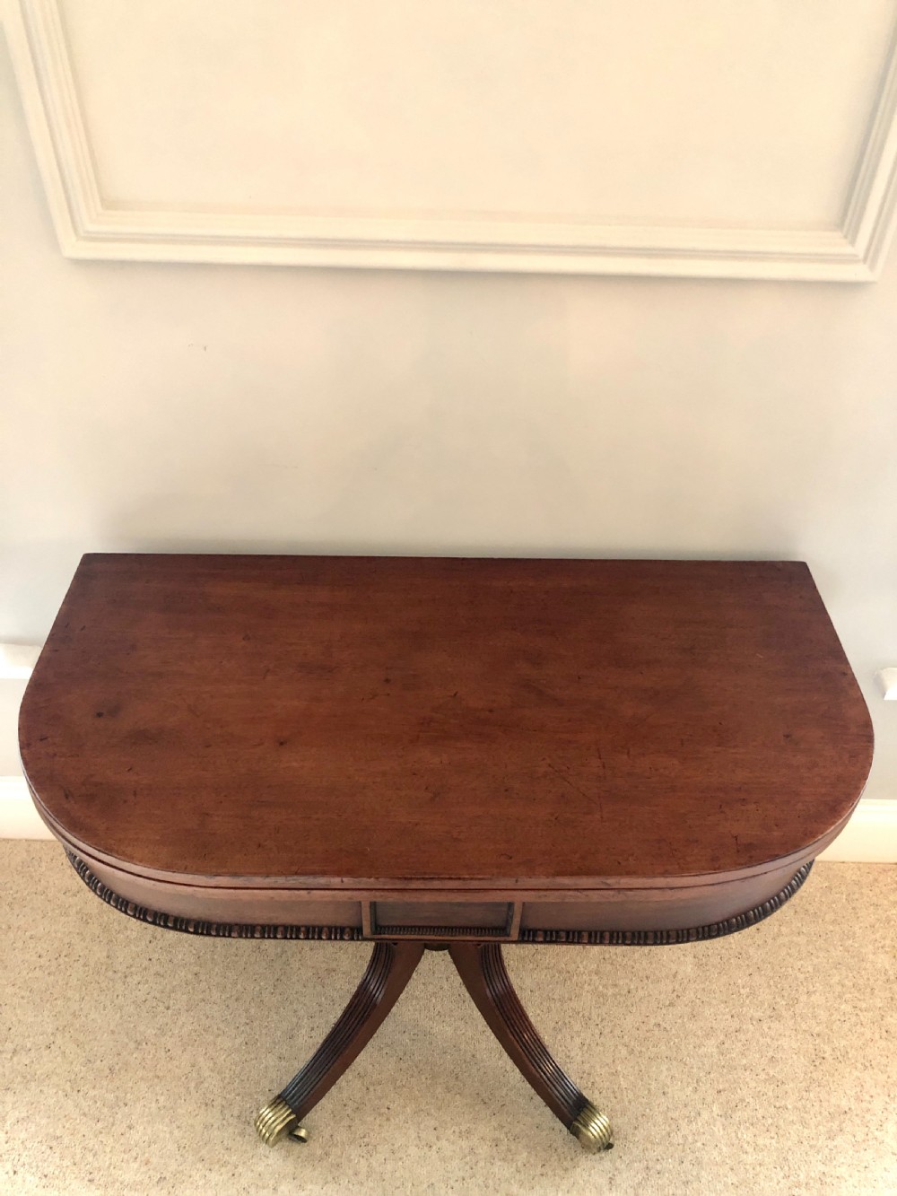 Fine Antique Regency Mahogany Tea Table View V