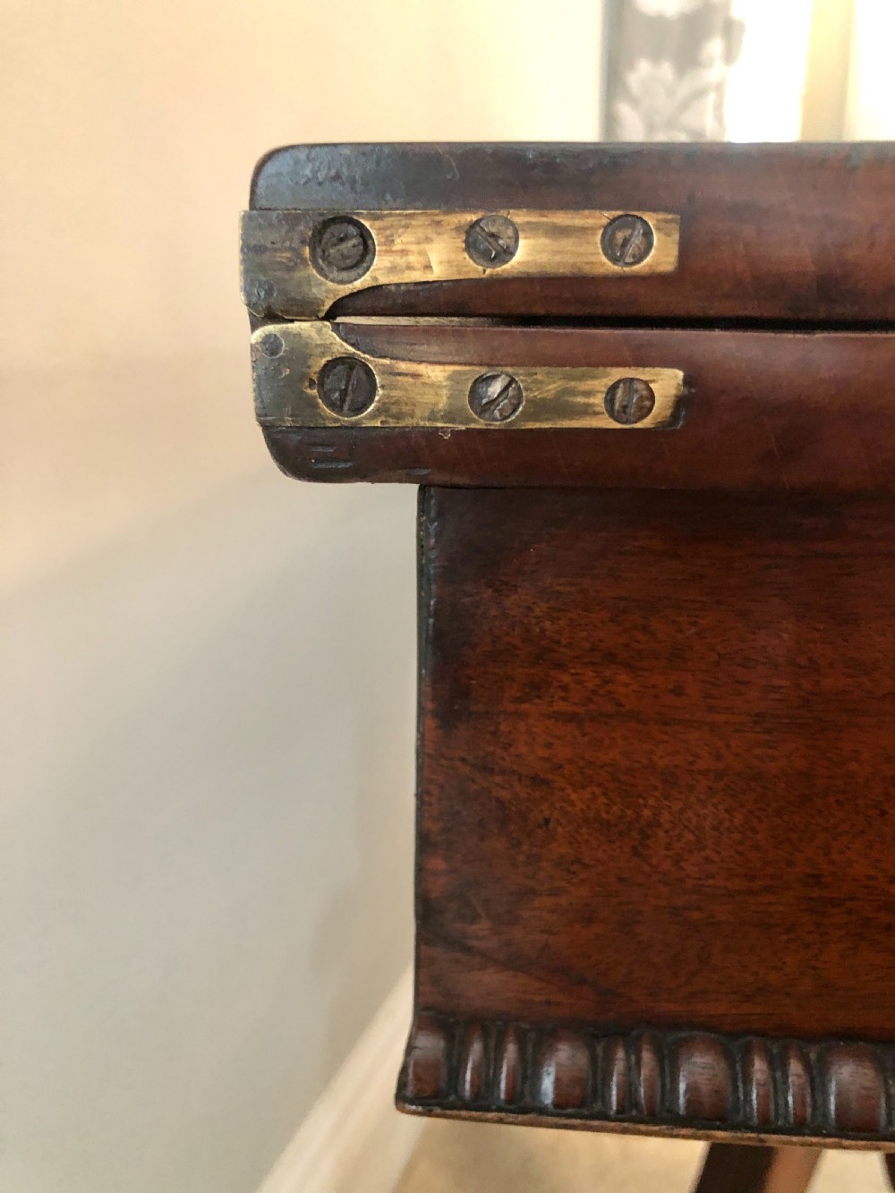 Fine Antique Regency Mahogany Tea Table View VI
