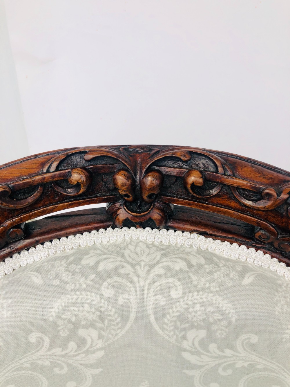 Pair of Quality Victorian Walnut Carved Side Chairs View IV