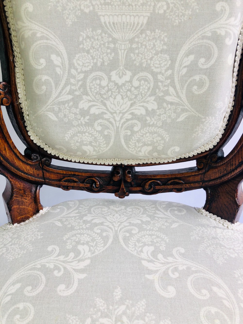 Pair of Quality Victorian Walnut Carved Side Chairs View VI