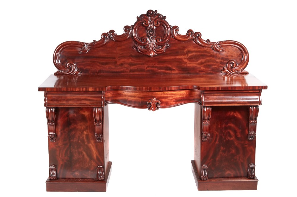Splendid Quality Antique Victorian Carved Mahogany Sideboard