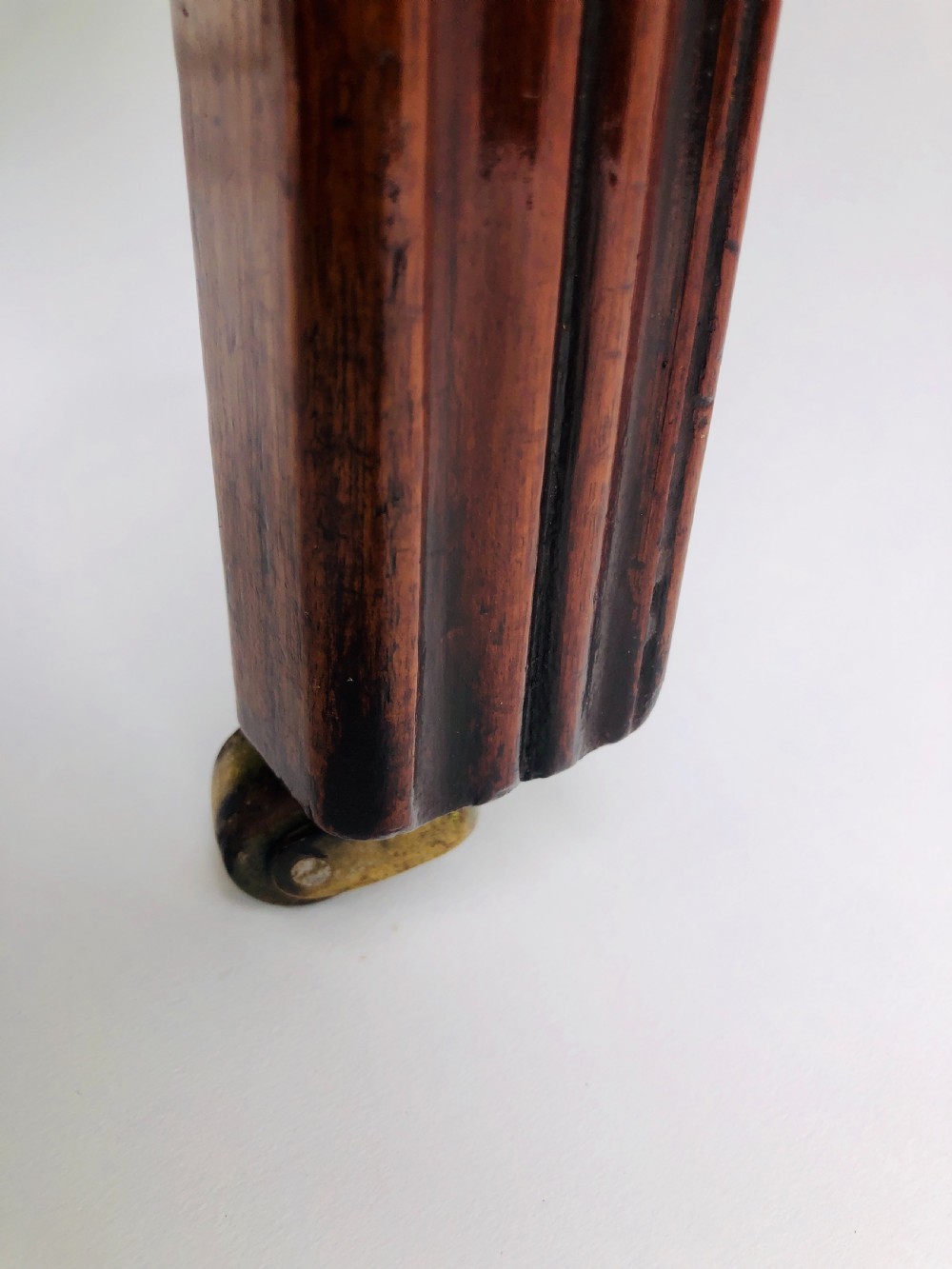Pair of George III Mahogany Demi Lune Console Tables  View VI