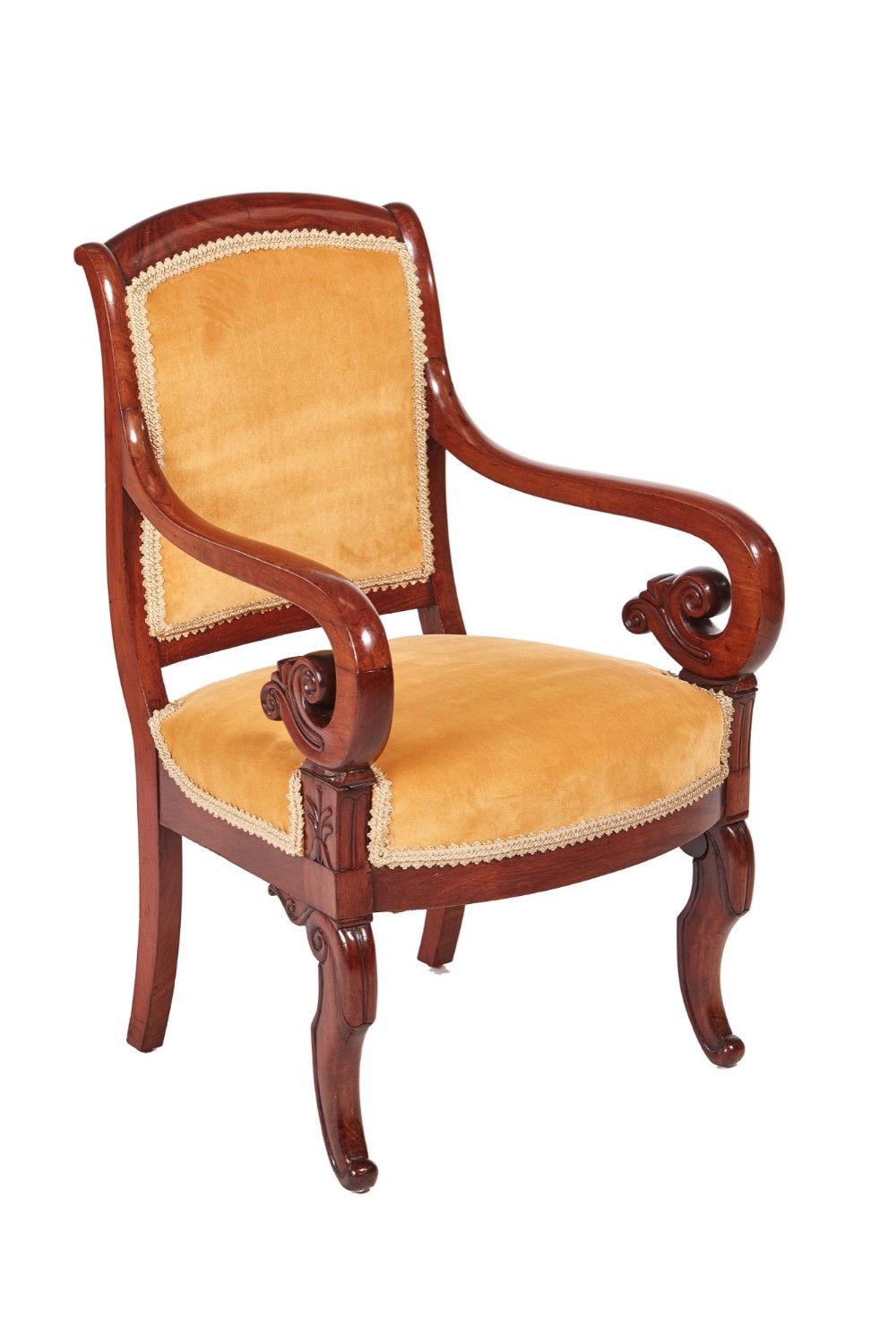 Fine Quality Mahogany Regency Library Chair