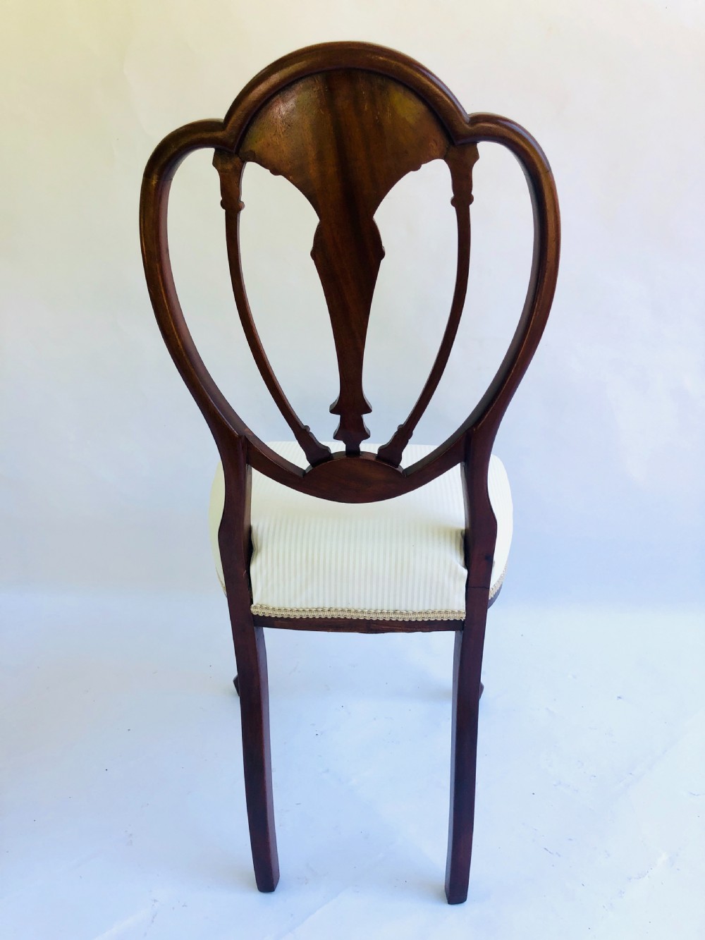 Fine Quality Pair of Inlaid Mahogany Victorian Side Chairs View VIII