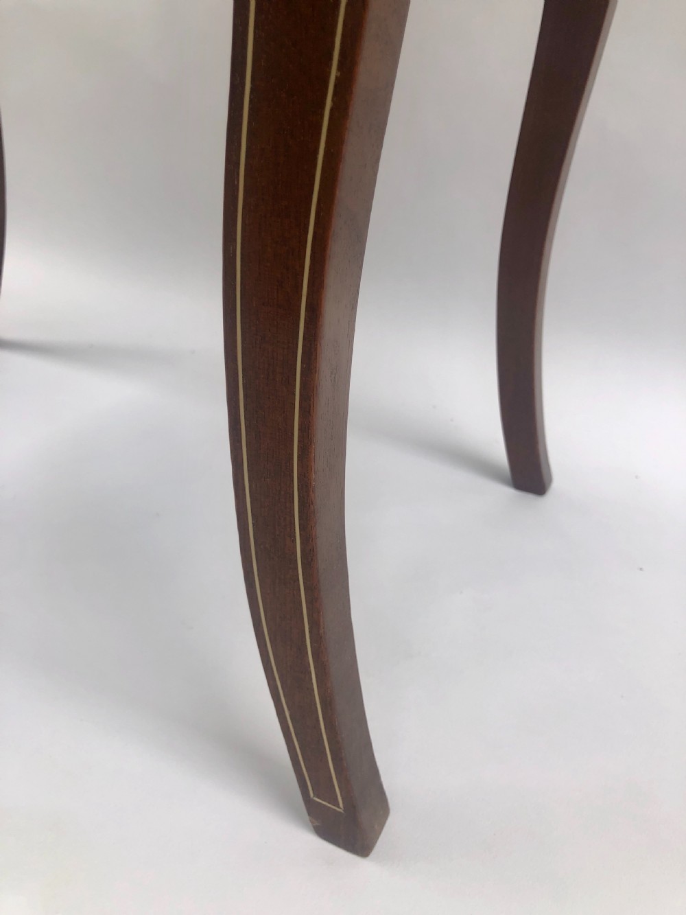 Antique Victorian Mahogany Free Standing Inlaid Piano Stool View III